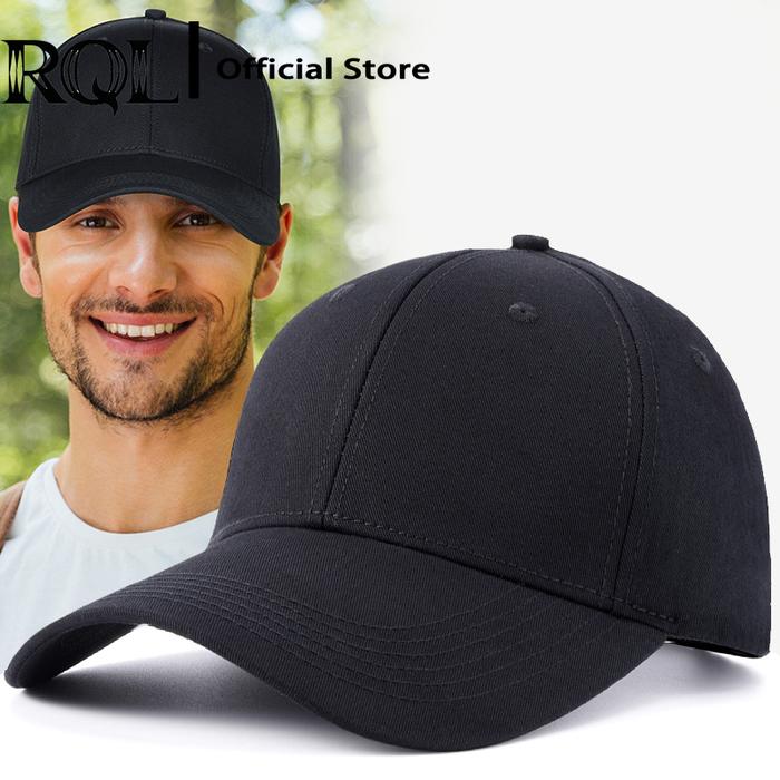 Jual XXL Big Head Baseball Cap For Men Extra High Crown Solid