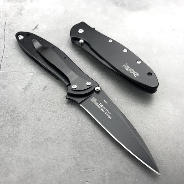 Gambar Terlaris! New Arrival! Kershaw 1660 Ken Onion Leek 8CR13MOV Blade Stainless Steel Handle dari Cantarikimash undefined Tokopedia