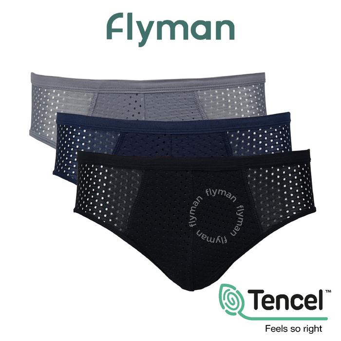 Gambar Flyman Celana Dalam Pria Bri Tencel 3 pcs FM 3245 - XL dari Varchar undefined Tokopedia