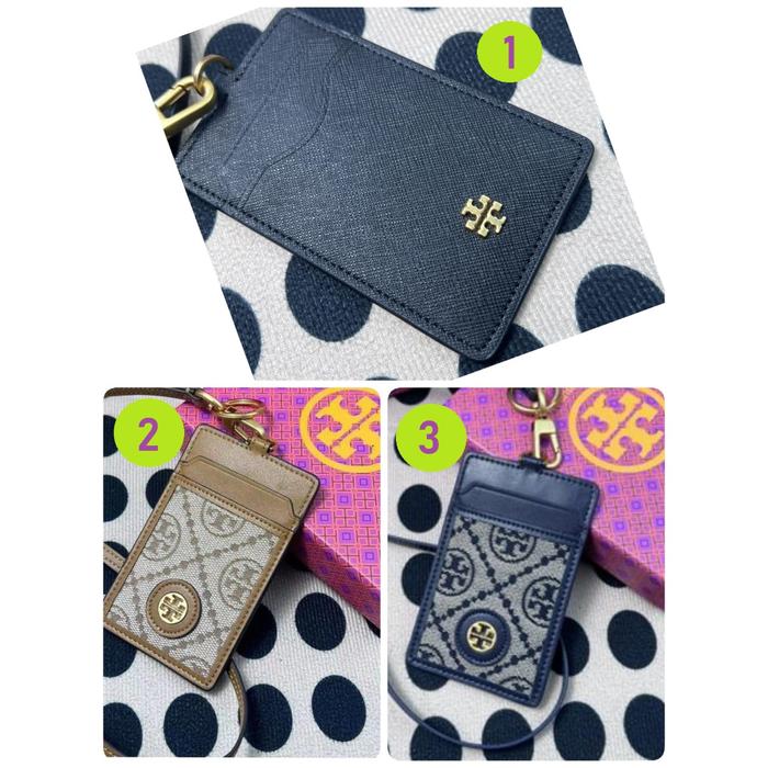 Leather Tory Burch Id Card Holder Jual Tory Burch Lanyard Work