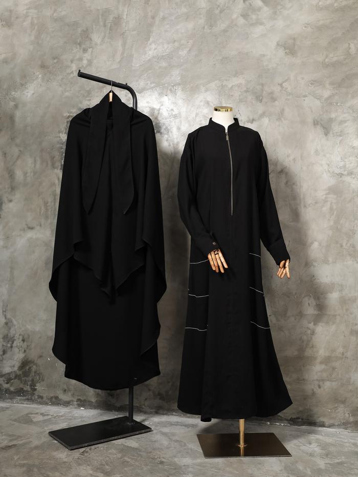 Gambar Allev Ivy Khimar  Bandana - Pitch Black dari Allev.Store undefined Tokopedia