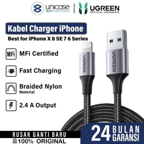 Jual NEW UGREEN Kabel Data Fast Charging iPhone XR XS Max X SE