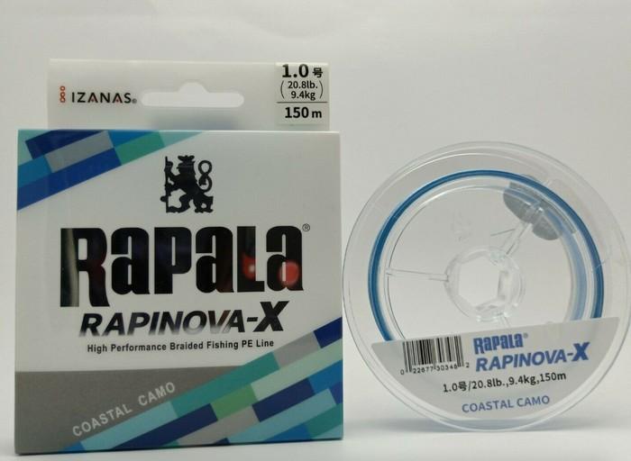 Gambar Best PE. RAPALA RAPINOVA-X BRAIDED PE 150m - COASTAL CAMO, PE.1.0/ 20.8lbs dari Tw Mart 77 undefined Tokopedia