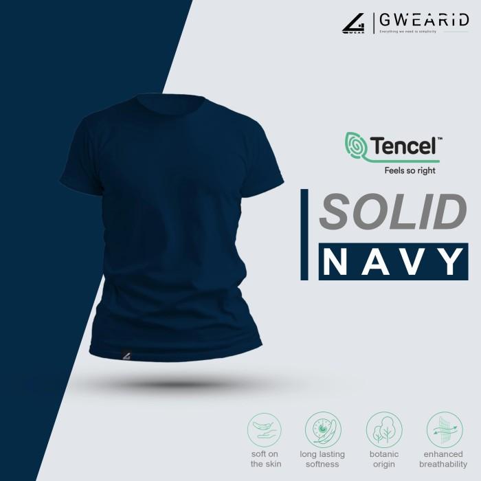Gambar PR0M0!!! Kaos Polos Pria GwearID Cotton Tencel Premium TERBARU - Navy, XXXL dari Charis Mall undefined Tokopedia