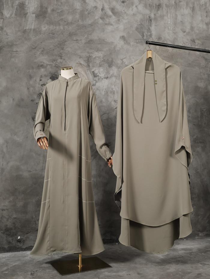 Gambar Allev Ivy French Khimar Oval - Dune dari Allev.Store Kota Administrasi Jakarta Barat Tokopedia