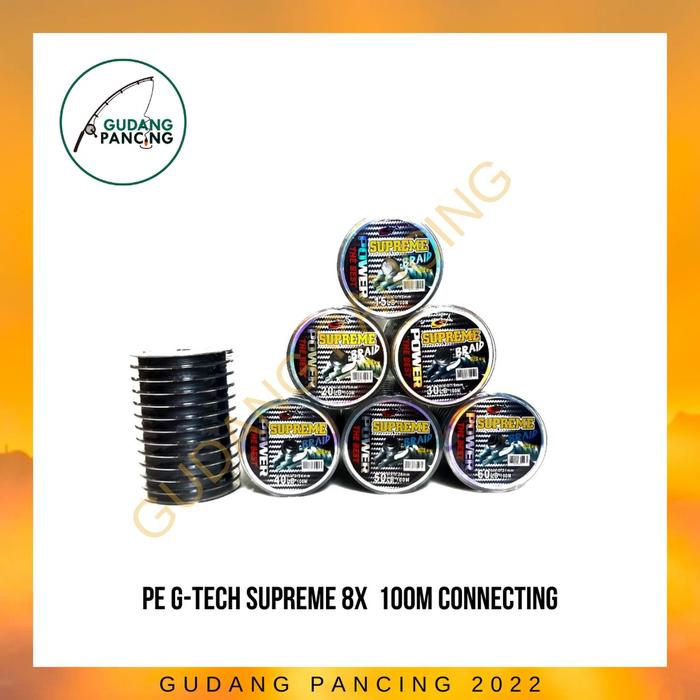 Gambar Senar Pancing PE G-Tech SUPREME 8X 100M dari Hirouzen undefined Tokopedia