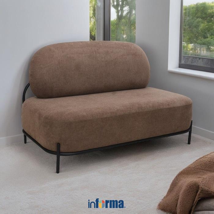 Gambar Informa Snowden Kursi 2 Seater - Cokelat Dipan Bangku Panjang Tempat Santai Sofa Minimalis Balai - Cokelat dari Informa Indonesia undefined Tokopedia