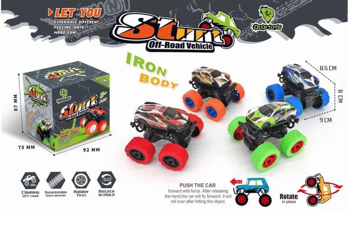 Gambar Toy Studio Mainan Anak Mobil Zap Offroad Construction Molen Dump Truck Beko Tangki Derek Inertial 360° Press & Go - JEEP METAL dari Toys Studio undefined Tokopedia