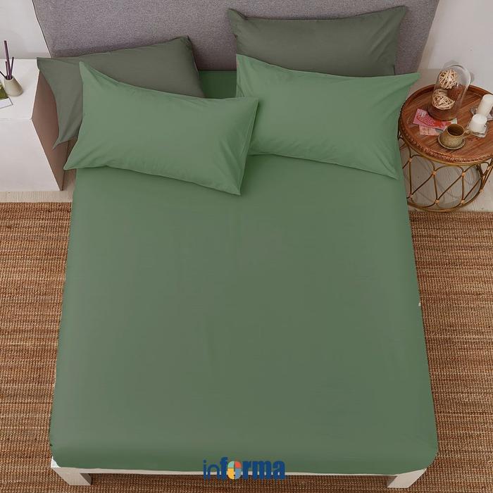 Gambar Informa Linotela 160X200 cm Seprai Queen Fitted Sheet Sarung Kasur Tempat Tidur Alas Pelapis Kasur - 200x200x35cm dari Informa Indonesia undefined Tokopedia