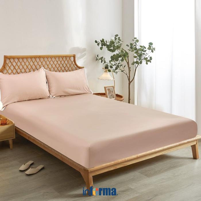 Gambar Informa 160X200 cm Set 5 Pcs Seprai Queen Bamboo - Peach Sarung Kasur Pelapis Alas Tidur Kain Sprei Tempat - 120x200cm dari Informa Indonesia undefined Tokopedia