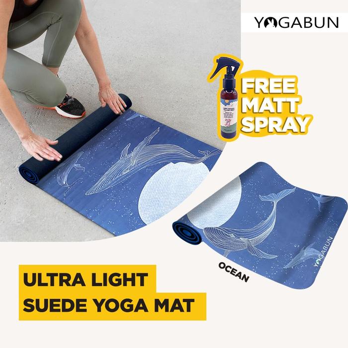 Jual YOGABUN Ultra Light Suede Travel Yoga Mat Travel Mat 1mm