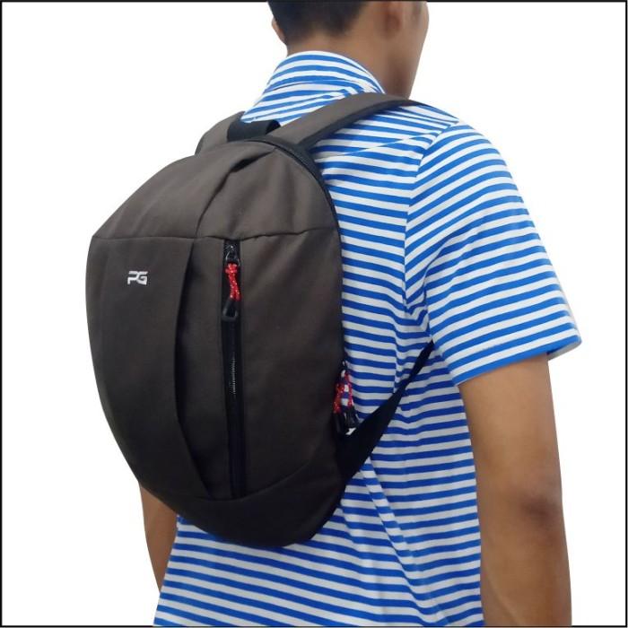 Gambar Pege 8811 - Tas Ransel Bagpack Punggung Simpel Keren - Cokelat dari Pege Official Store undefined Tokopedia