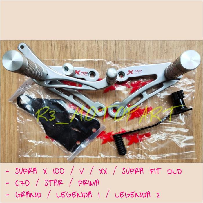Gambar NEW Footstep Underbon Xroad Supra X 100/Grand/C70/Star/Fit Old ORIGINAL Foot Step Underbond/Underbone dari adit bingkis tea undefined Tokopedia