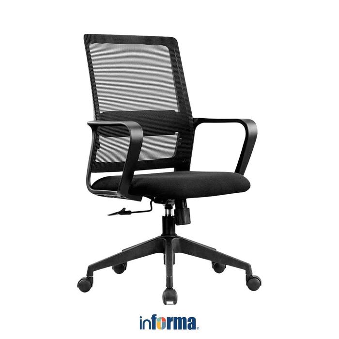 Gambar Informa G Neo Sora Kursi Kantor Sandaran Rendah Working Chair Kursi Kerja Putar Belajar Tempat Duduk Perabot Kantor Alas - Hitam dari Informa Indonesia undefined Tokopedia