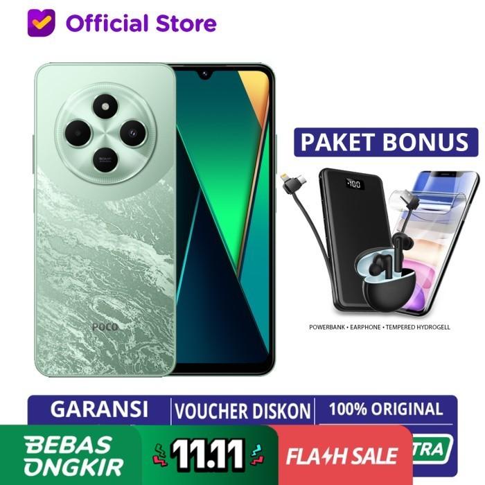 Gambar RESMI Poco C75 6/128 8/256 NFC Helio G81-Ultra Garansi Resmi Xiaomi 128GB 256GB - C75 6/128 Green, Bundle Hydrogel dari Digitech Mall undefined Tokopedia