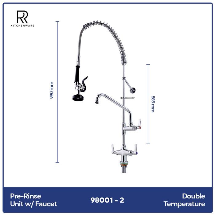 Gambar PTR PRE RINSE UNIT KRAN AIR KITCHEN SINK HOT & COLD - B. W/ FAUCET dari sotiji store undefined Tokopedia
