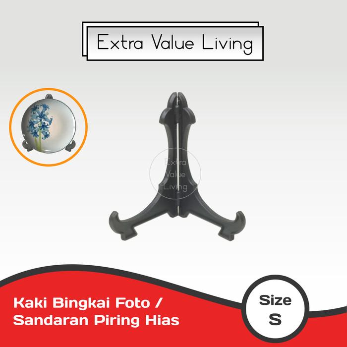 Gambar Sandaran Piring Hias Ukuran S / Frame Stand Kaki Bingkai Foto / Pajangan Piring Hias Sandaran Pajangan Kaki Plastik Standing Foto / Penyangga Piring Porcelain / Isle Plastik BIngkai Foto - Black dari Extra Value Living undefined Tokopedia