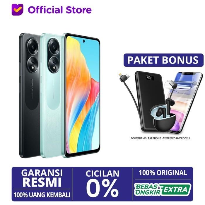 Gambar Oppo A58 4G NFC 8/128GB 6/128GB Garansi Resmi Not Oppo A54 A57 - 6/128 Black, Bonus Hydrogel dari Digitech Mall undefined Tokopedia