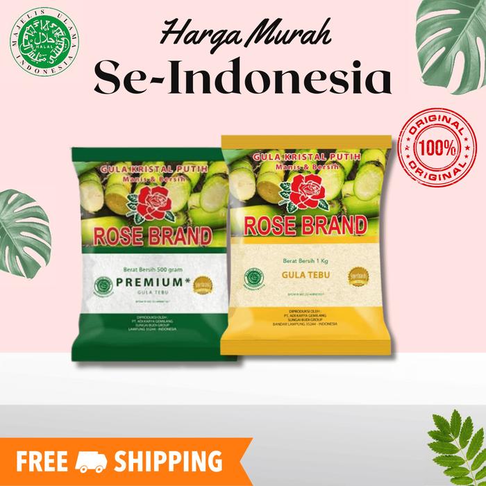 Gambar GULA PASIR ROSEBRAND 1 kg  ADA HARGA GROSIR - PLASTIK dari KERANJANG OBAT undefined Tokopedia