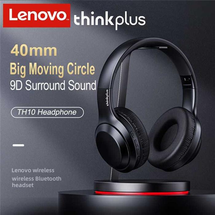 Gambar Lenovo Thinkplus Headphone Headset Foldable Bluetooth 5.1 with Mic - TH10 - Hitam dari Zoystor01 undefined Tokopedia