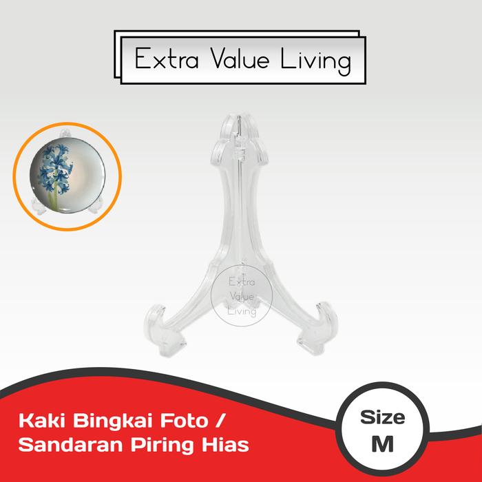 Gambar Kaki Bingkai Foto Sandaran Piring Hias Ukuran M / Frame Stand Kaki Bingkai Foto / Pajangan Piring Hias Sandaran Pajangan Kaki Plastik Standing Foto / Penyangga Piring Porcelain / Isle Plastik BIngkai Foto - Clear dari Extra Value Living undefined Tokopedia