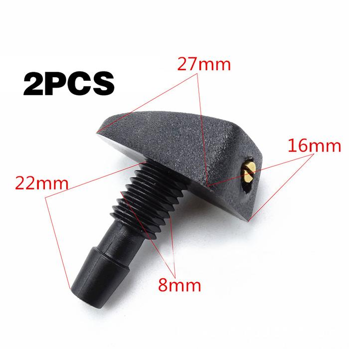 Gambar 2PCS Semprotan Wiper Mobil 360° Adjustable Wiper And Penyemprot Wiper Mobil Nozzle Wiper Universal - 2PCS- 1 Lubang dari TwelveGallery undefined Tokopedia