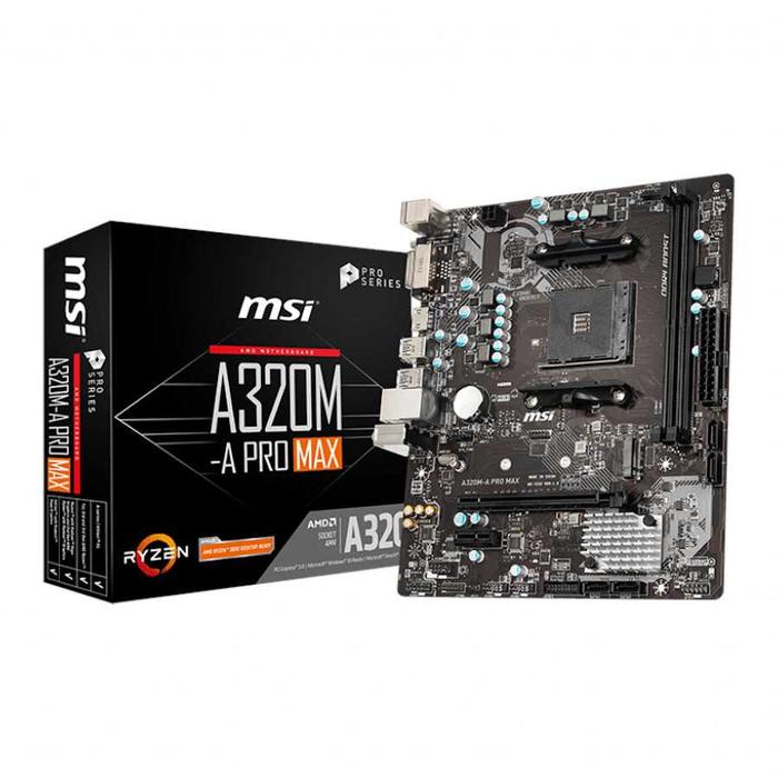 Jual MSI A320M-A PRO MAX AMD A320 AM4 DDR4 Micro ATX Motherboard