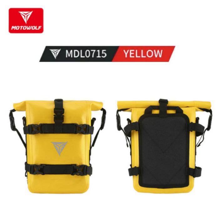 Gambar Ali Otomotif - Motowolf Side Bag Motor Waterproof Crashbar Bag Anti Embun Multifungsi - Yellow dari Ali Otomotif undefined Tokopedia