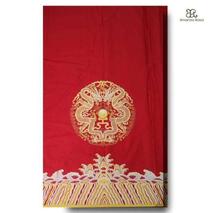 Gambar Kain Batik Meteran Potongan Motif Naga Bunder - Merah Cabe, 1 meter dari Batik Amanda Raisa undefined Tokopedia