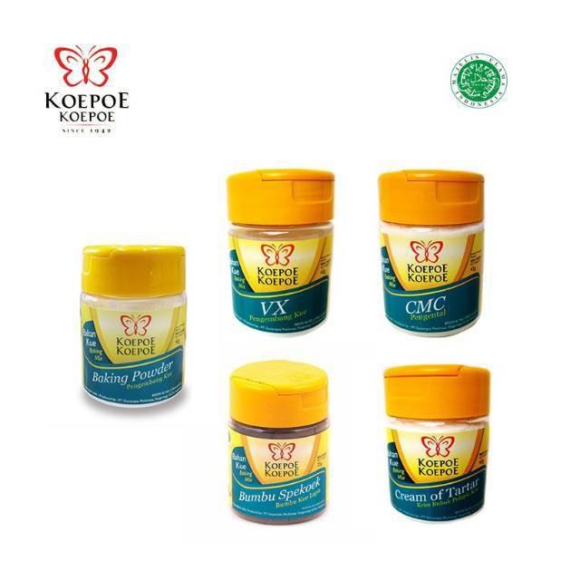 Gambar KOEPOE BAKING POWDER 45GR / CREAM OF TAR TAR / CMC / SPEKOEK / VX - VX dari Anita Mart undefined Tokopedia