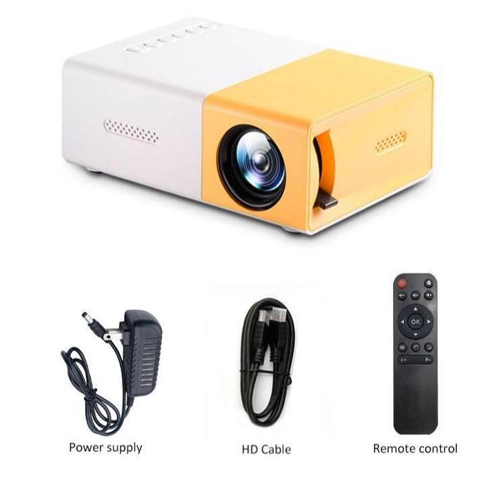 Gambar Proyektor HY300 8K Ultra HDMI 1080p Android 11.0 WiFi Bluetooth Telepon Wireless Smart Proyektor 8000 LumensSmart Proyektor Android 11.0 8K UHD WiFi6 Bluetooth 5.0 1GB+8GB/Portabel Mini LCD /Proyektor Support 8K/ Outdoor Home Theater TV - YG300+HDMI dari AESTHETIC ACC undefined Tokopedia