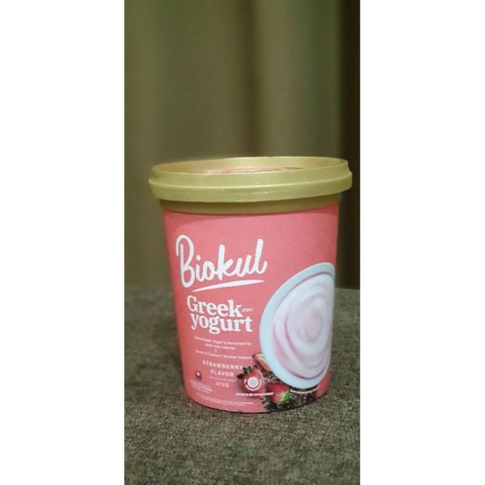Gambar Biokul Greek Yogurt Plain / Honey / Strawberry 473gr Diamond yoghurt - Stroberi dari Anita Mart undefined Tokopedia