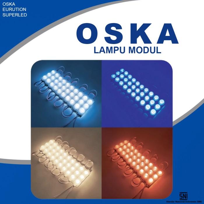 Gambar OSKA Lampu LED Modul / Lampu LED Module / Lampu LED Samsung / Lampu LED 3 Mata Lensa DC 12 V IP65 Cahaya Putih, Natural White, Warm White, Biru & Merah - Putih dari Mitra Kenari Electric undefined Tokopedia
