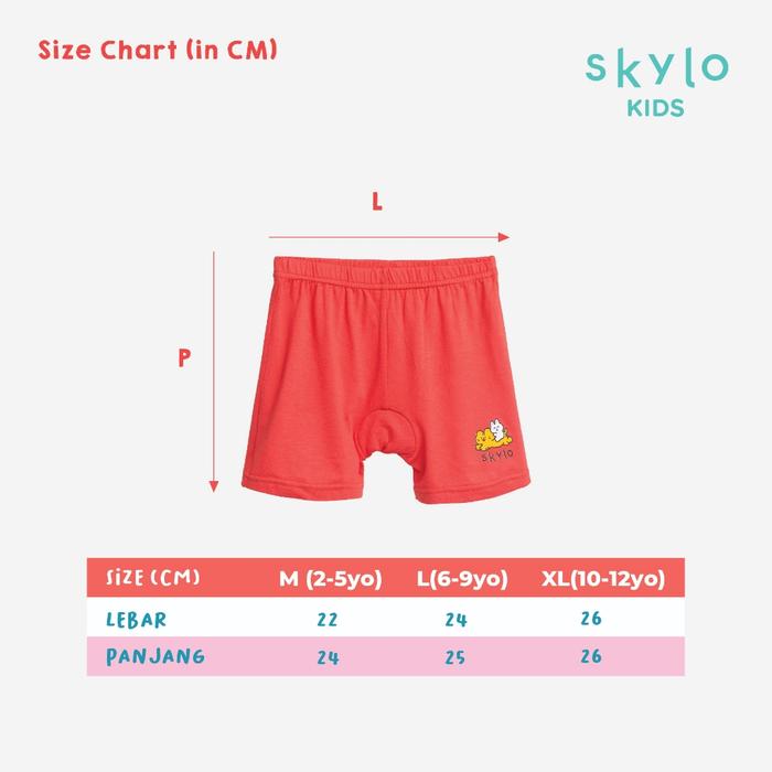 Gambar Celana Dalam Anak Perempuan 2 PCS Girl Underwear Short Skylo Kids - M dari Edenwear undefined Tokopedia
