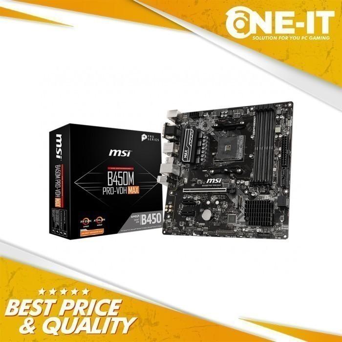 B550m Msi B450 Pro Vdh Max Fan Headers Motherboard Msi