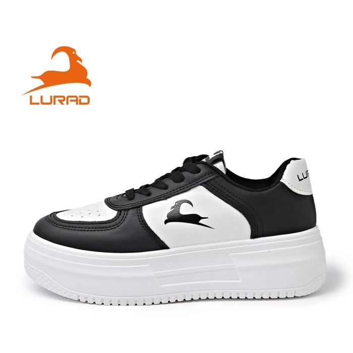 Gambar LURAD Sepatu Wanita Sneakers Cantik Sport Casual Polos Simple Shoes Best Quality WL2491 - Hitam, 37 dari LURAD.ID undefined Tokopedia