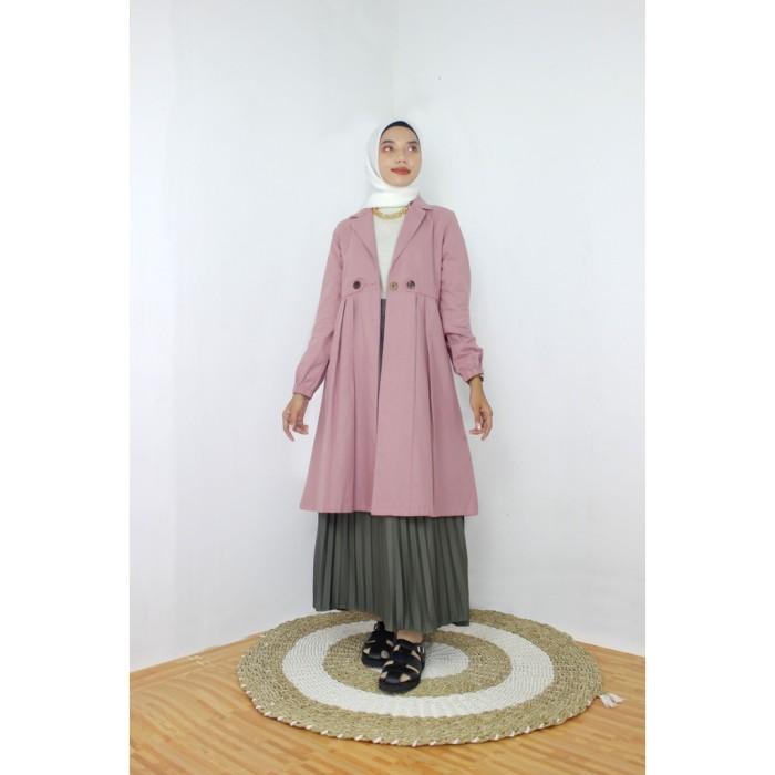 Gambar BAJU MURIH OUTER BY RANURA HIJAB - Dusty pink, S fit to L dari Ranura Official undefined Tokopedia