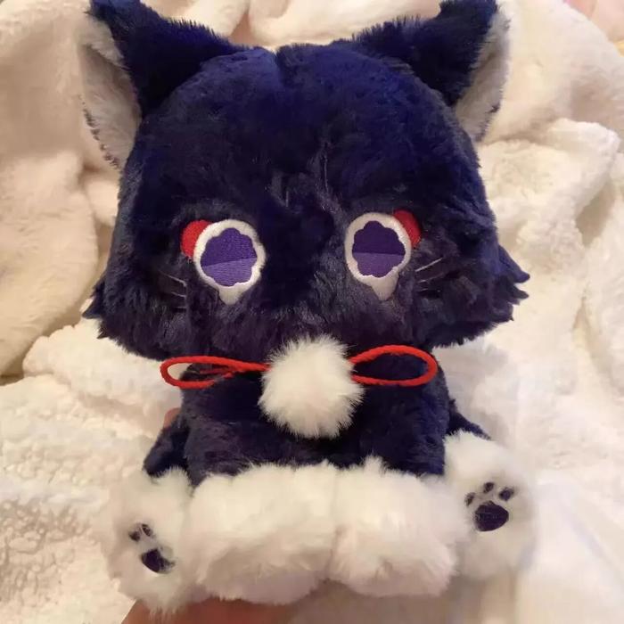 Gambar 25cm Game Genshin Black Cat Fluffy Impact Wanderer Pet Plush Toy dari Punyanya Fitri Pujiastuti undefined Tokopedia