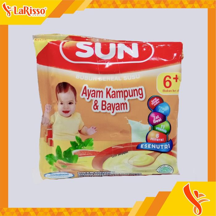 Gambar SUN BUBUR SEREAL SUSU 4X20GR AYAM KAMPUNG BAYAM dari ygpentinglakudong undefined Tokopedia