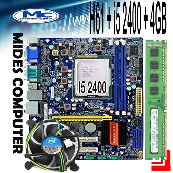 Jual Jual Mainboard MOBO Motherboard H61 Foxconn dengan Processor
