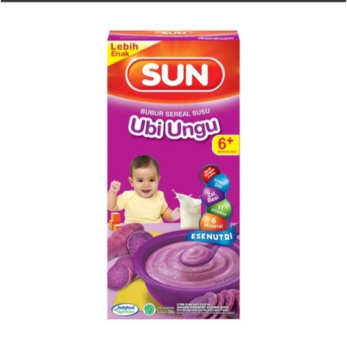 Gambar sun bubur sereal susu rasa ubi ungu 120gram dari ygpentinglakudong undefined Tokopedia