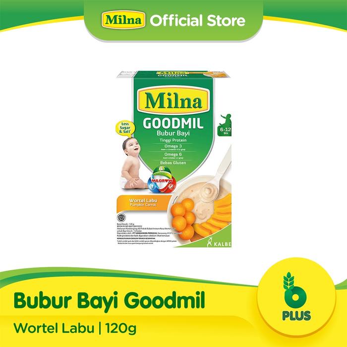 Gambar Milna Goodmil Bubur Khusus Wortel Labu 120gr 6+ dari ygpentinglakudong undefined Tokopedia