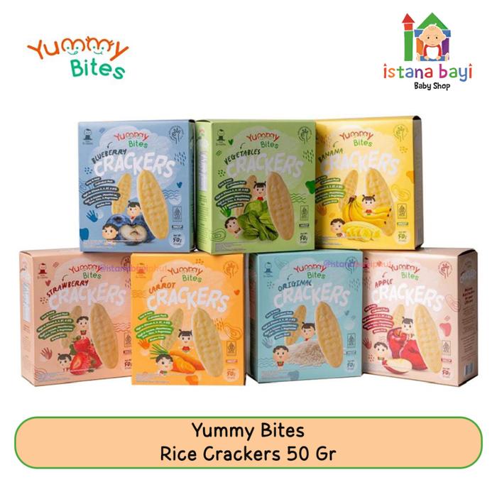 Gambar YUMMY BITES 50 GR - Yummy bites Crackers Snack makanan bayi - WORTEL dari ygpentinglakudong undefined Tokopedia