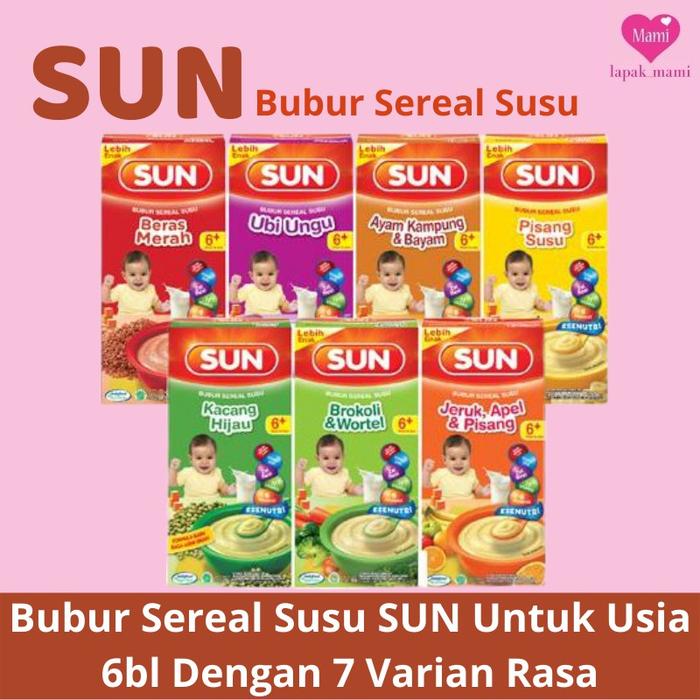 Gambar SUN Bubur Sereal Susu 120g Baby cereal milk Untuk Usia 6+ Bulan (7 - Beras Merah dari ygpentinglakudong undefined Tokopedia
