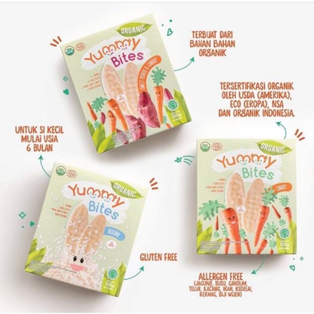 Gambar YUMMY BITES Rice Crackers Organic / Rice Cracker (Biskuit Bayi) dari ygpentinglakudong undefined Tokopedia