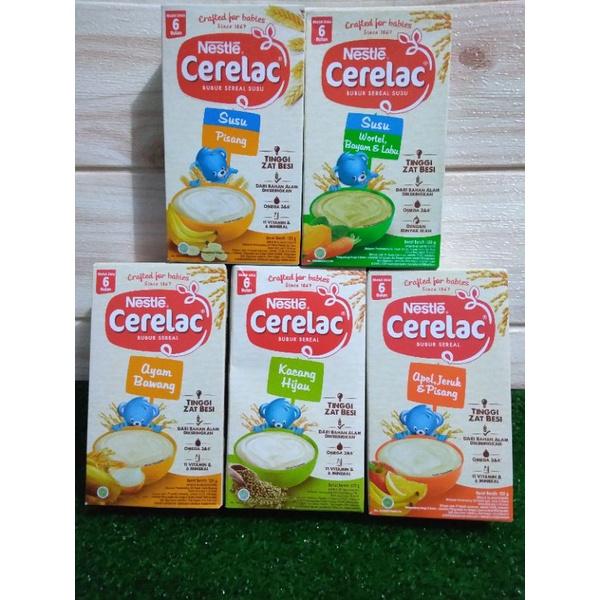 Gambar NESTLE BUBUR CERELAC BUBUR BAYI 6+ 120GR RASA BERAS MERAH KACANG HIJAU - Beras merah dari ygpentinglakudong undefined Tokopedia
