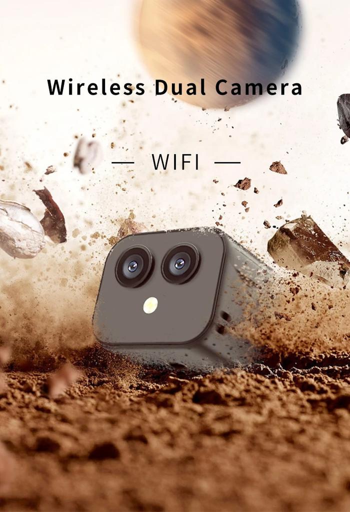 Gambar D3 4K Dual Lens Wifi Camera 170° Wide Angle Outdoors Sports Micro dari ristiashop_ undefined Tokopedia