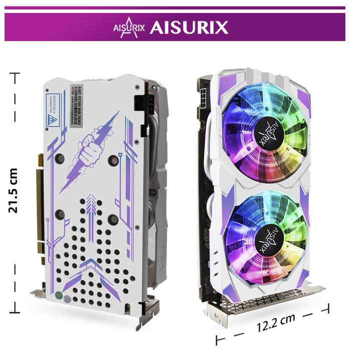 Gambar VGA Card RX 580 8GB DDR5 256Bit 2048SP HDMI PC Gaming AMD Radeon RX580 - RX580-RAINBOW dari SAHARA LABEL undefined Tokopedia