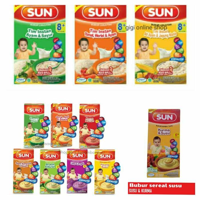 Gambar Sun bubur lanjutan 6+/ 8+ / 9+ / makanan bayi / kurma susu - Ayam & bayam 6+ dari ygpentinglakudong undefined Tokopedia