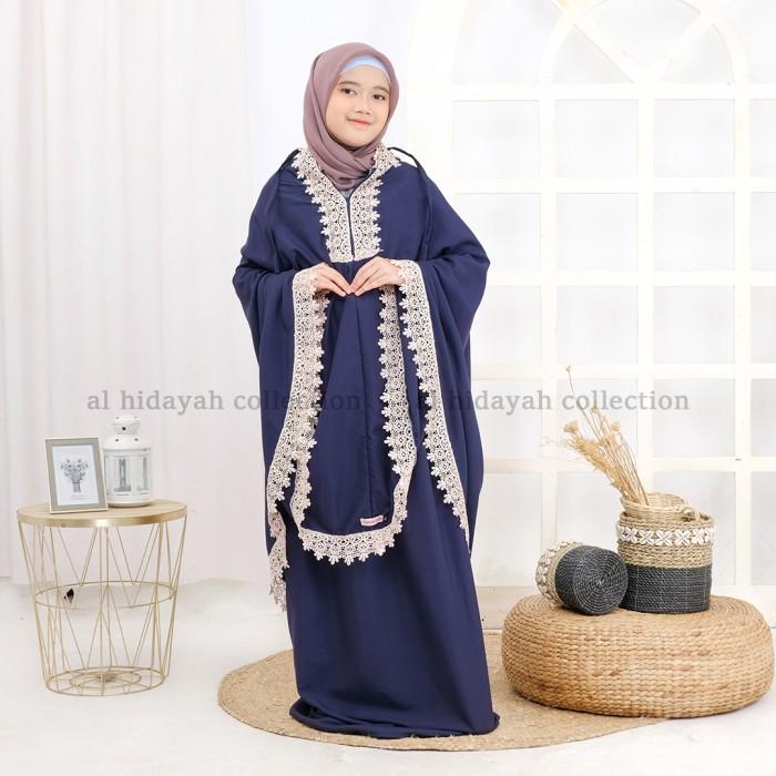 Gambar Mukena Anak 2 in 1 Resleting Dagu 4 5 6 7 8 9 10 11 12 13 Tahun - Navy, L (7-9thn) dari al hidayah collection_NEW undefined Tokopedia